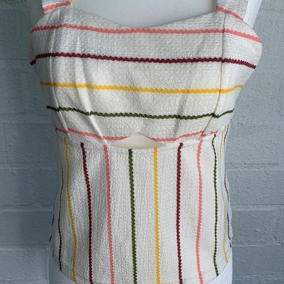 Walter Baker Cut Out Elodie Striped Tank Top sz S - Picture 6 of 8
